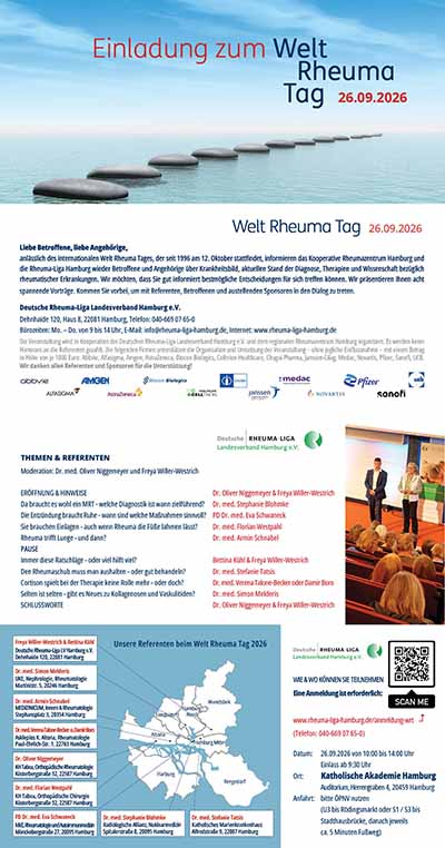 Einladung zum Welt-Rheuma-Tag am 26. September 2026
